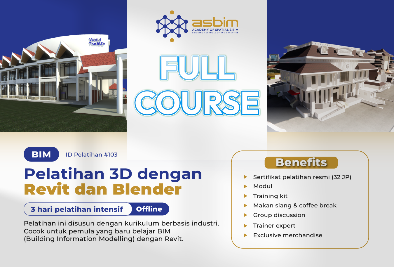 IN-HOUSE TRAINING PEMODELAN 3D DENGAN REVIT DAN BLENDER