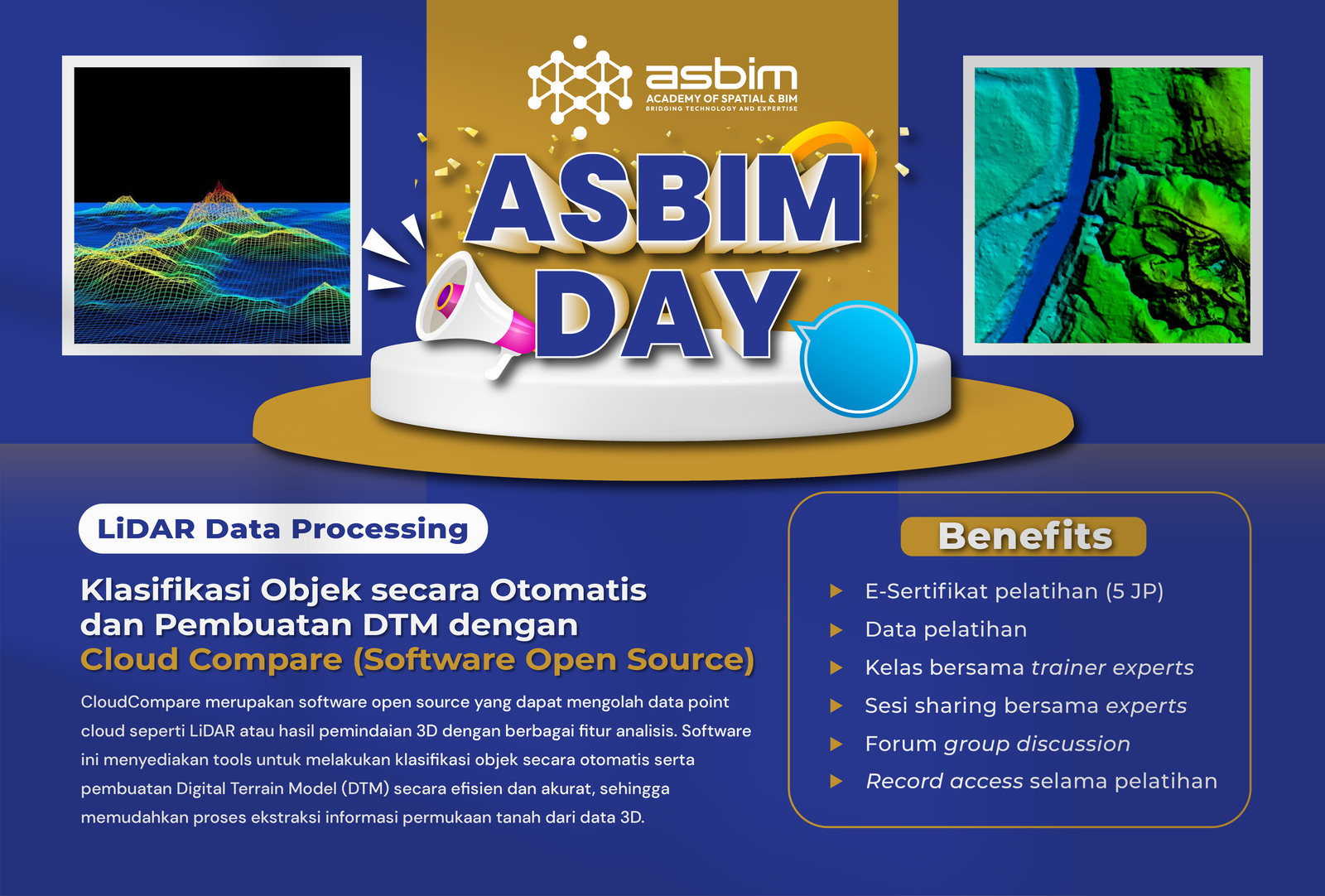 PENGOLAHAN DAN KLASIFIKASI OTOMATIS DATA LIDAR DENGAN CLOUD COMPARE
