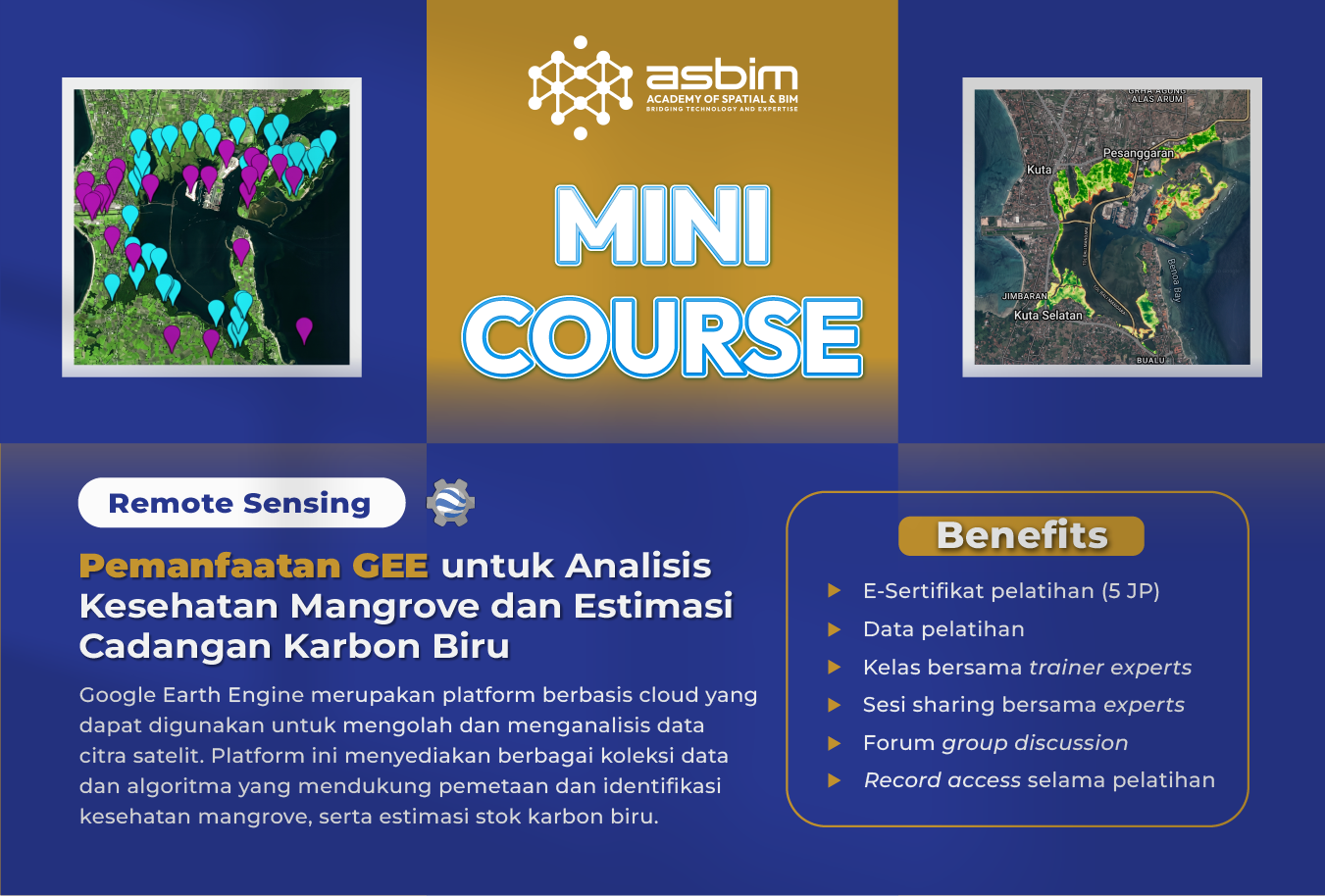 Analisis Kesehatan Mangrove dan Estimasi Cadangan Karbon Biru dengan GEE