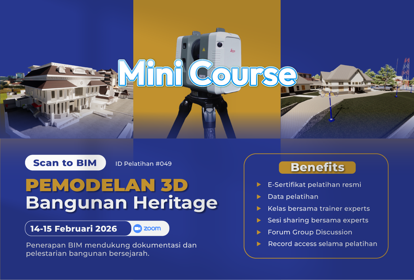Pemodelan 3D Bangunan Heritage (Scan to BIM)